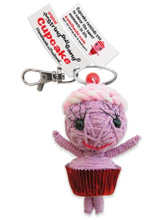 String Doll - Cupcake Keychain