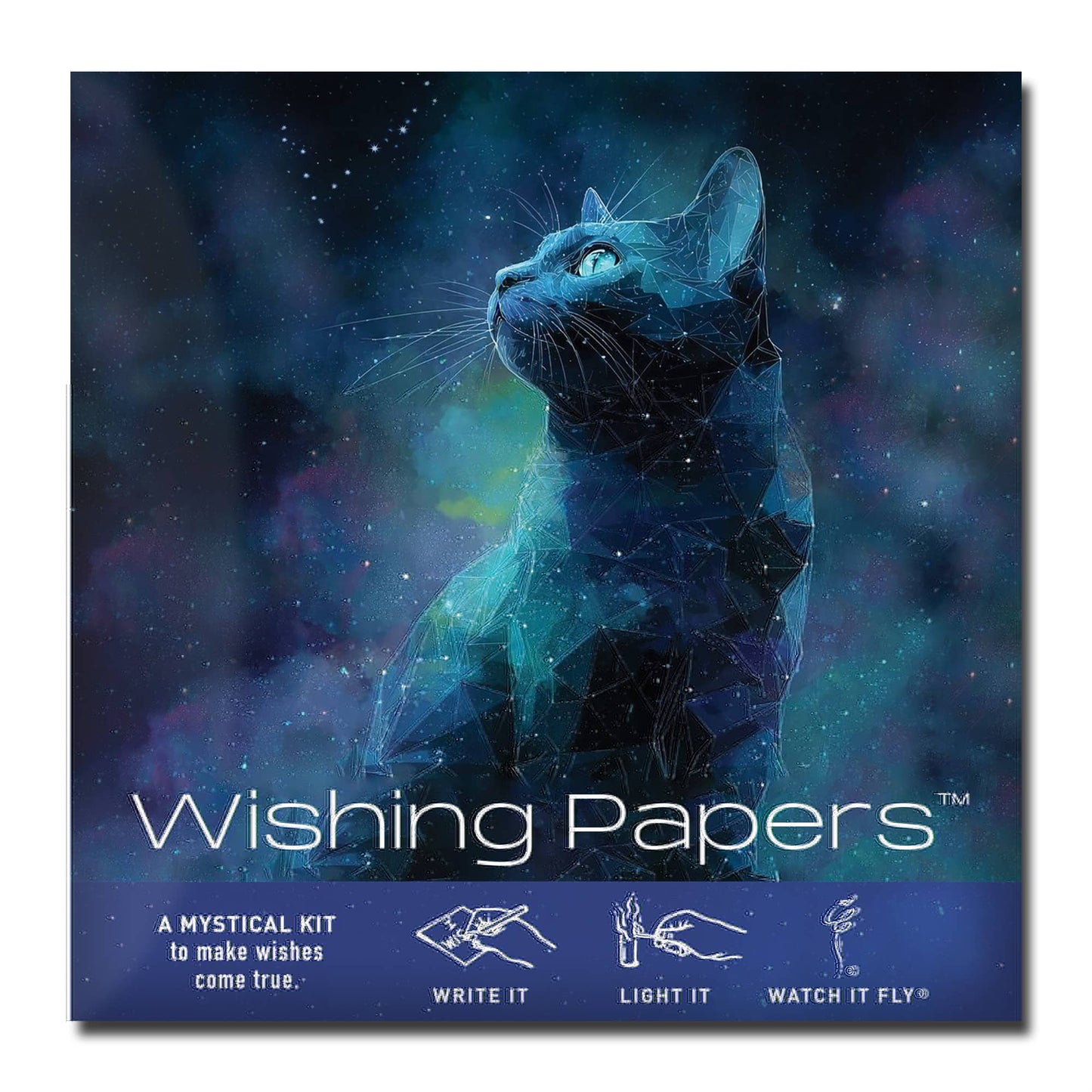 Cosmic Cat — Flying Wish Paper® Standard Mini WISHING KIT™