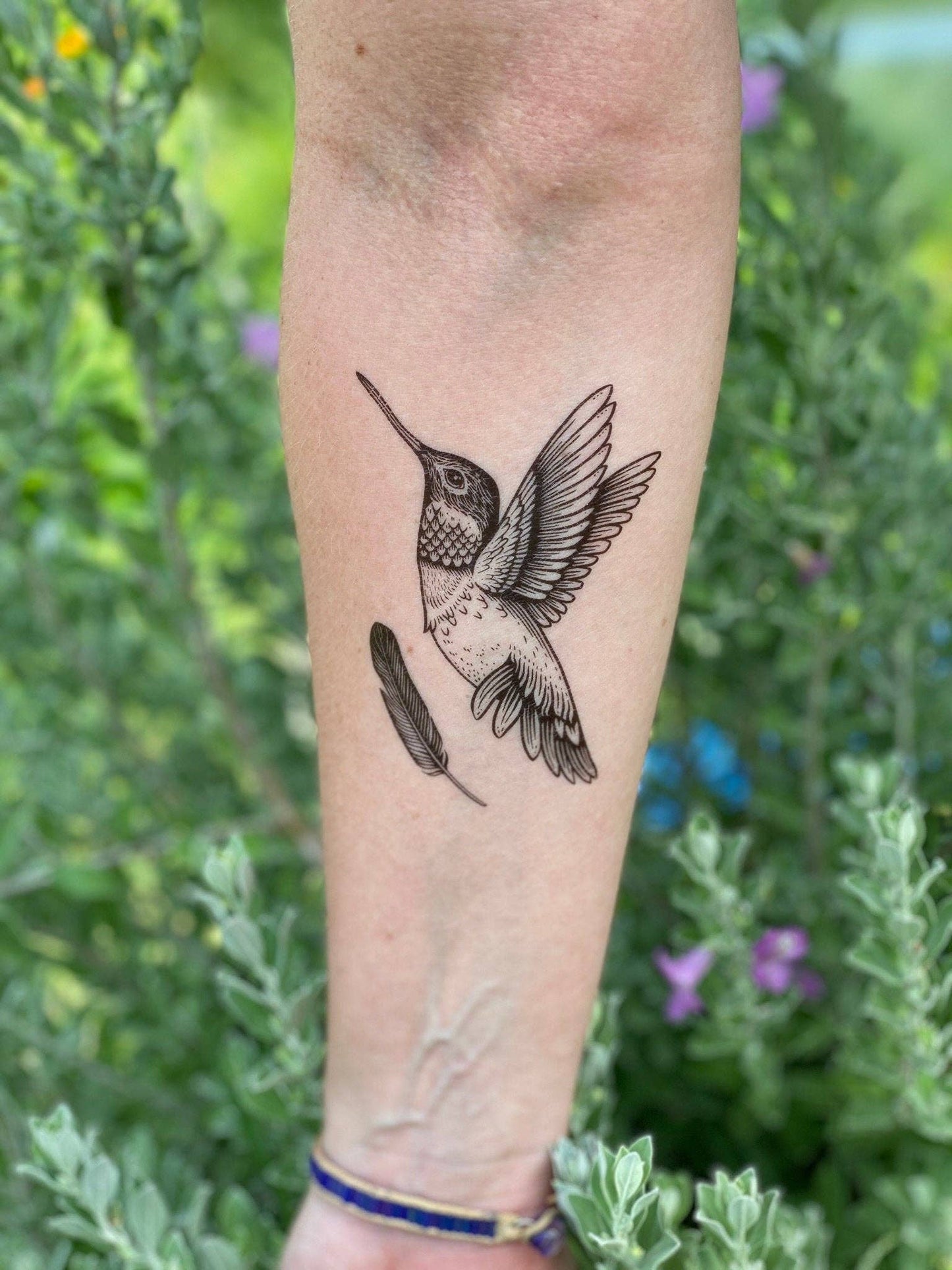 Nature Tats - Hummingbird Temporary Tattoo: 1 Pack