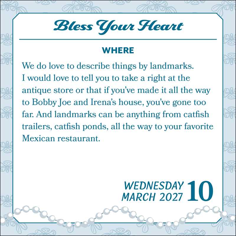 Bless Your Heart 2027 Day-to-Day Calendar by Landon  Bryant: Calendar; 640 pages / English