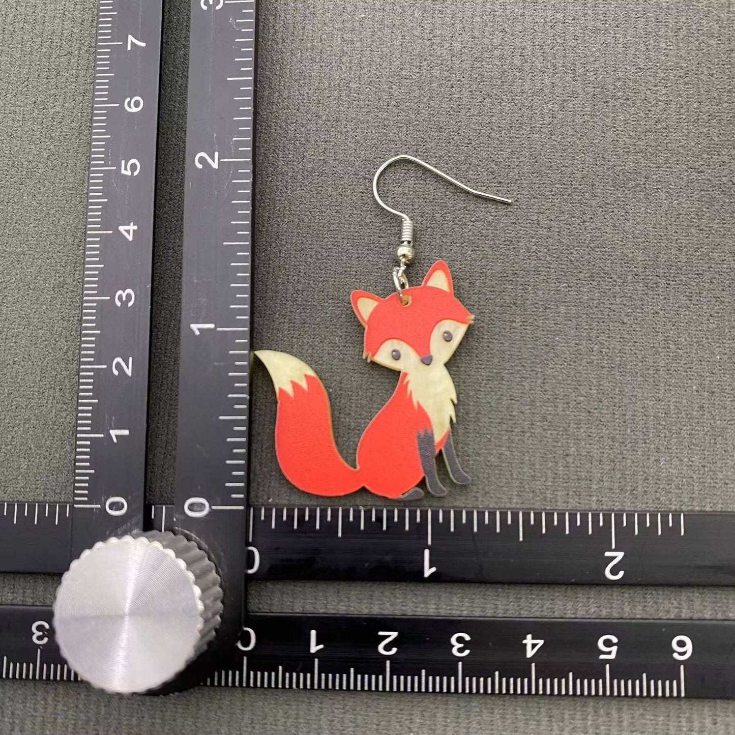 Earrings - Acrylic Fox Dangle