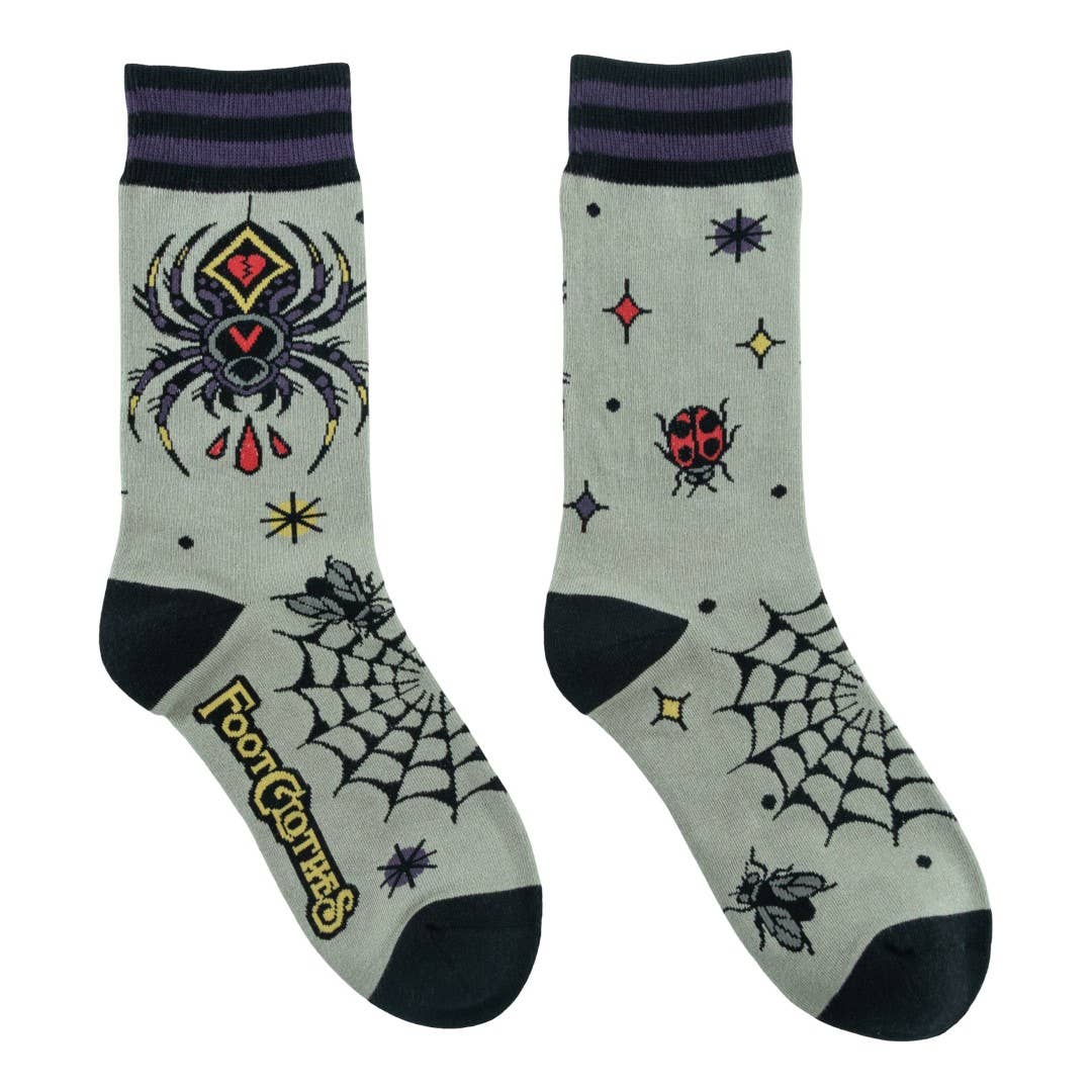 Foot Clothes - Widow's Web Crew Socks