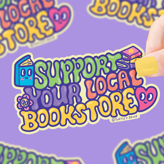 Stickers - TS - Support Your Local Bookstore Vinyl