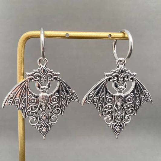 Bat Huggie Earrings