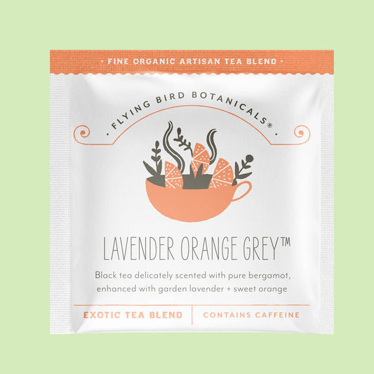 Lavender Orange Grey - Individual Envelope