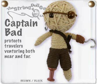 Captain Bad String Doll Keychain