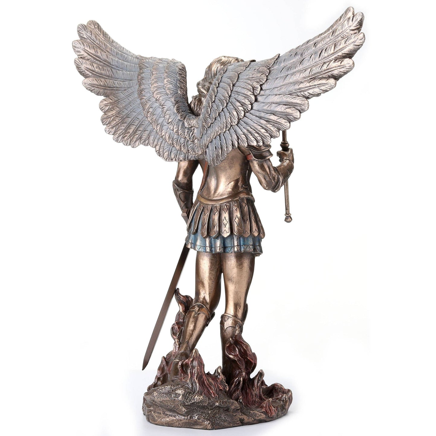 Archangel Saint Michael Holding Scepter and Sword