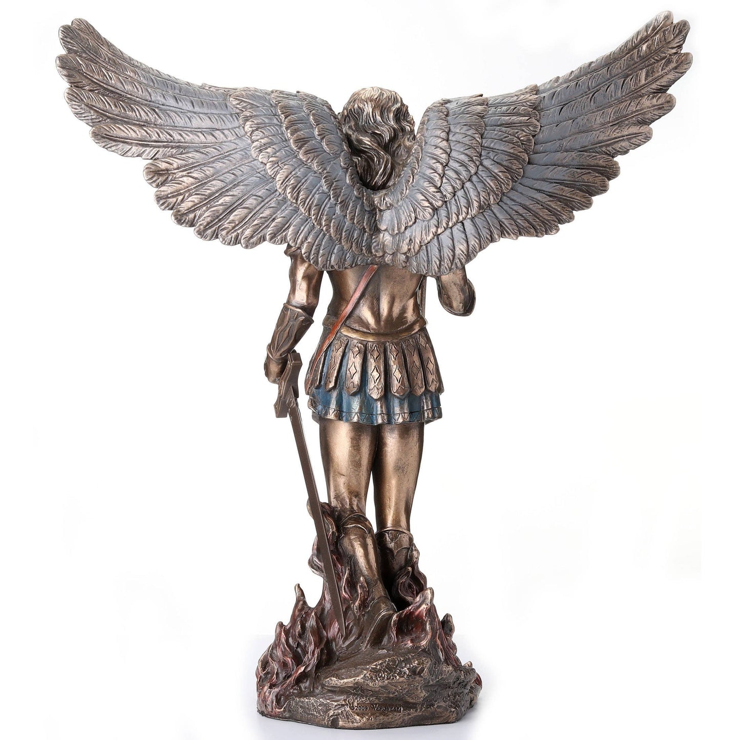 Archangel Saint Michael Holding Scepter and Sword