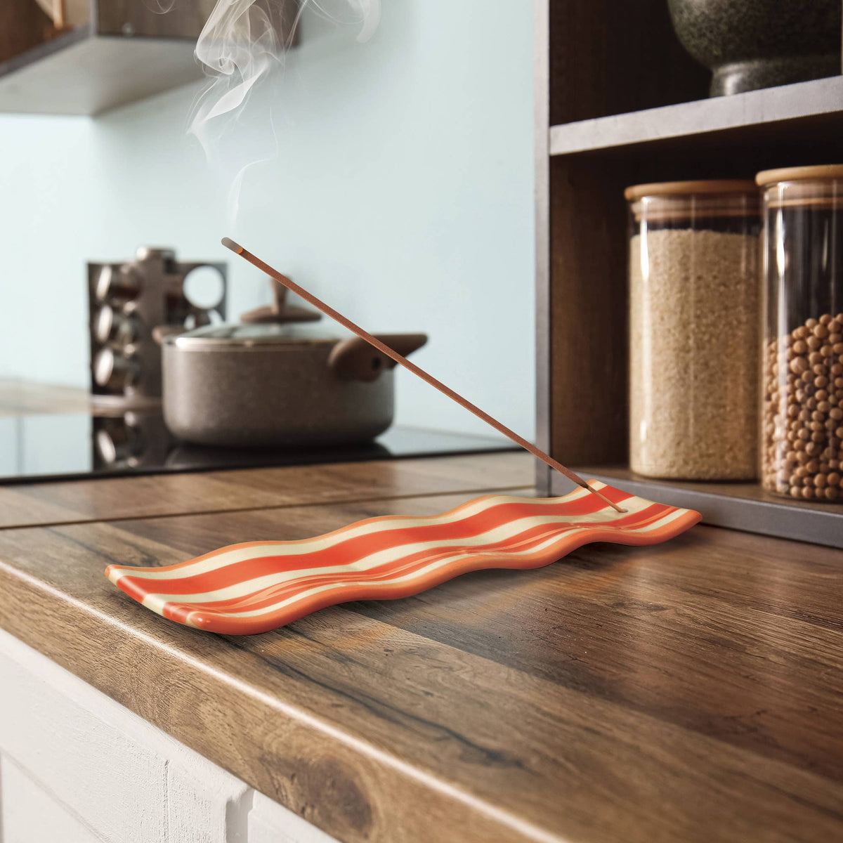 Smoke Show -  Ceramic Incense Holder, Bacon