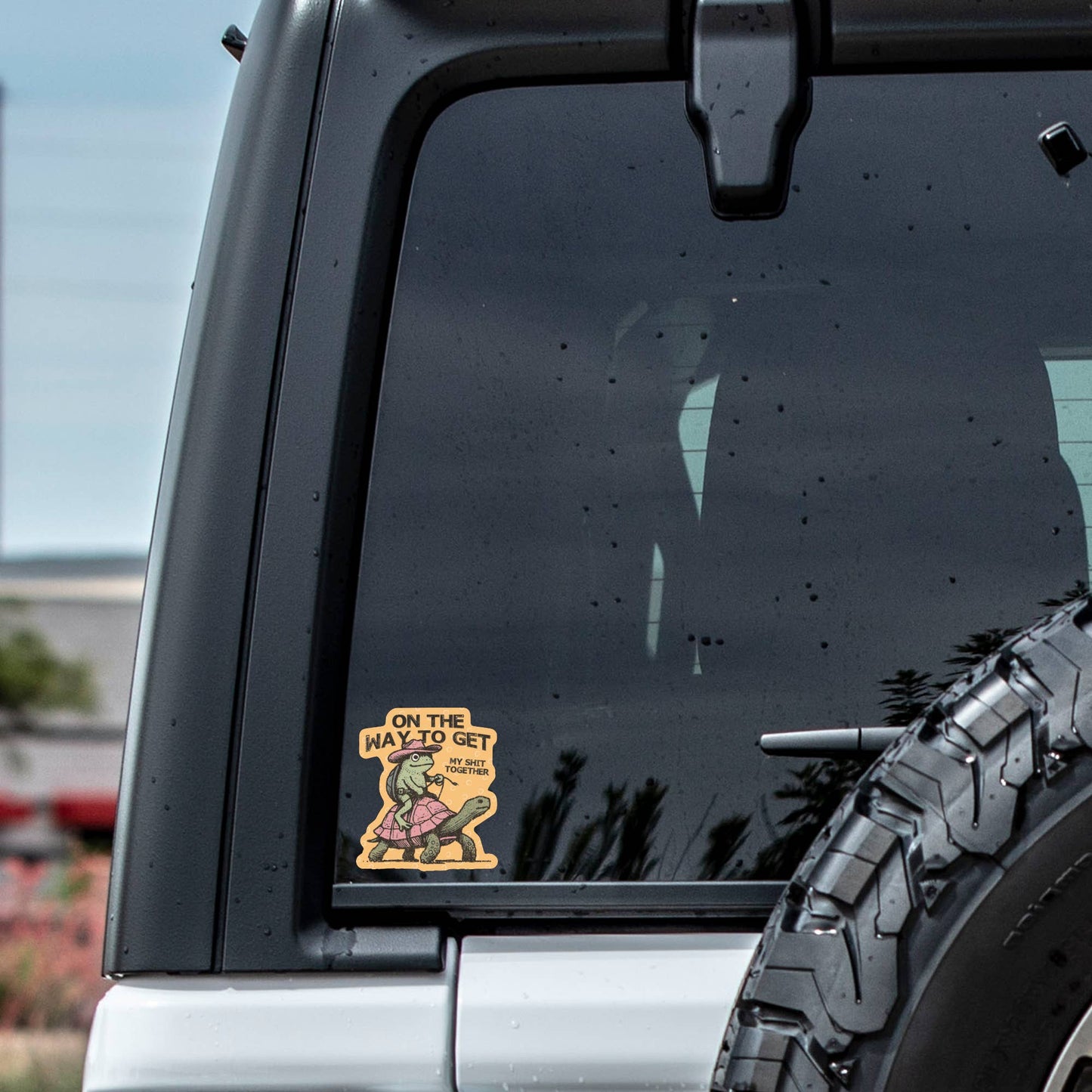 JM Stickers - Swear Frog Cowboy Funny Turtle High Quality Vinyl Sticker