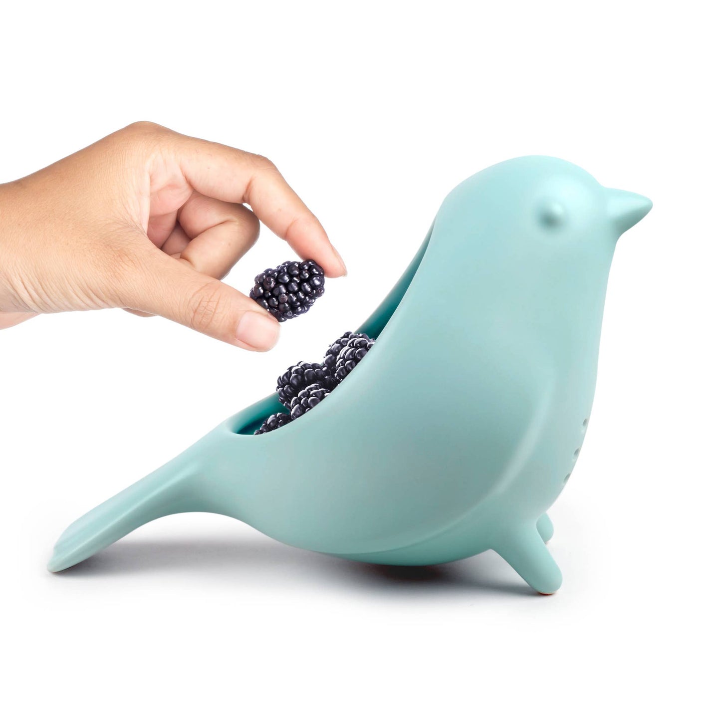 Blue Bird - Ceramic Berry Colander