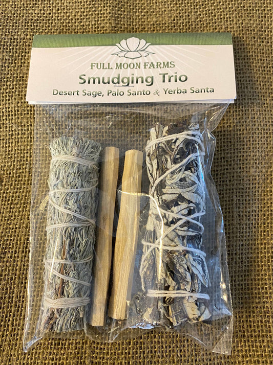 Smudging Trio- Desert Sage, Palo Santo and Yerba Santa