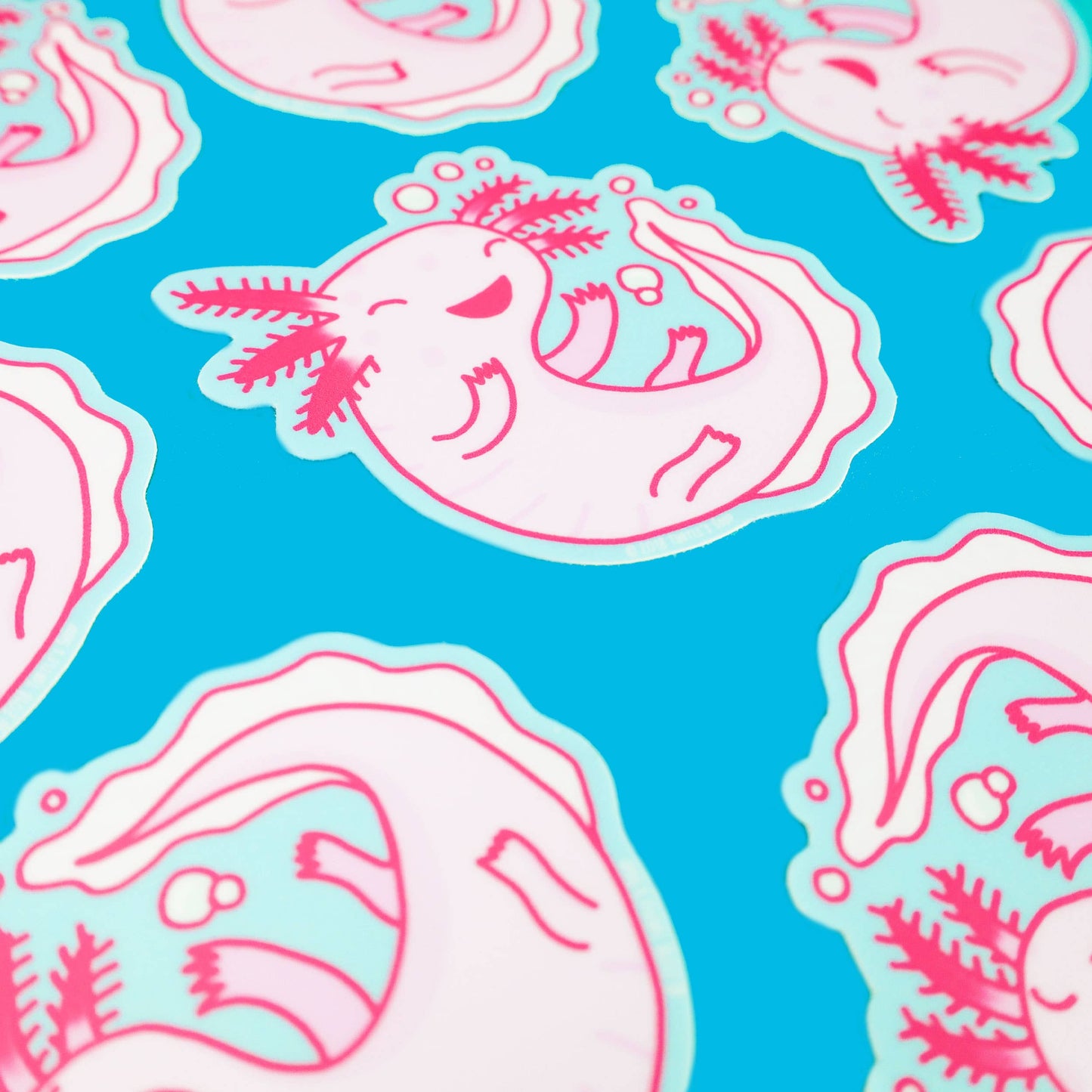 Stickers - TS - Axolotl Pink Amphibian Cute