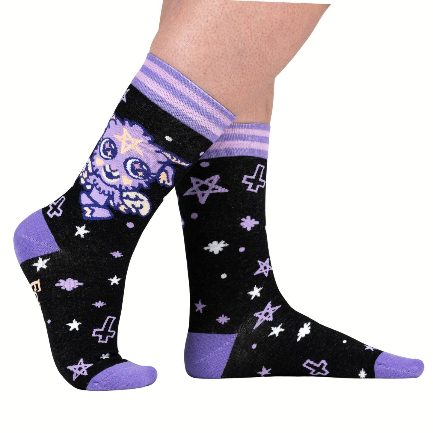 Foot Clothes - Cute Baphomet Crew Socks