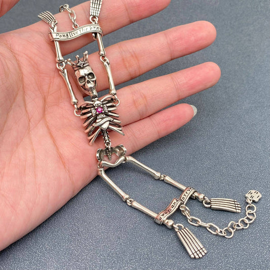 Bracelet - Gothic Silver-Plated - Skeleton