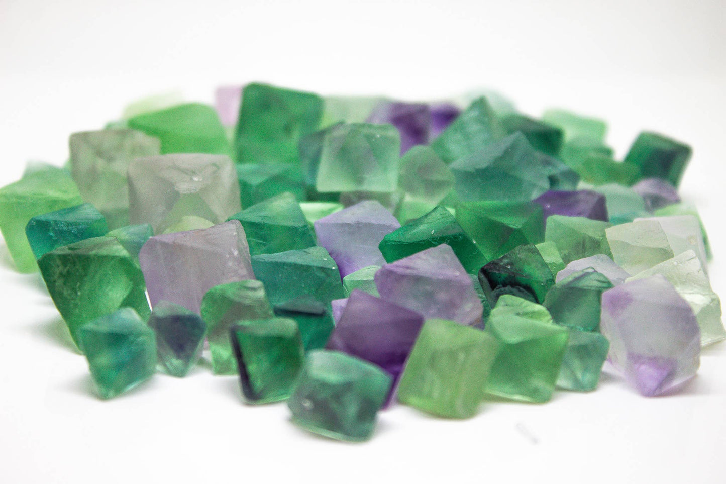 Rainbow Fluorite Octahedrals 1.1Lbs 1/2 Kilo