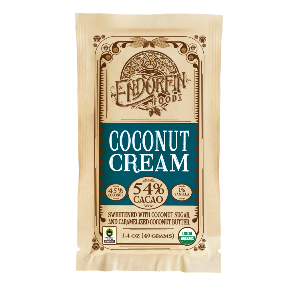 Coconut Cream • Coconut Mylk Chocolate Bar • 54% Cacao