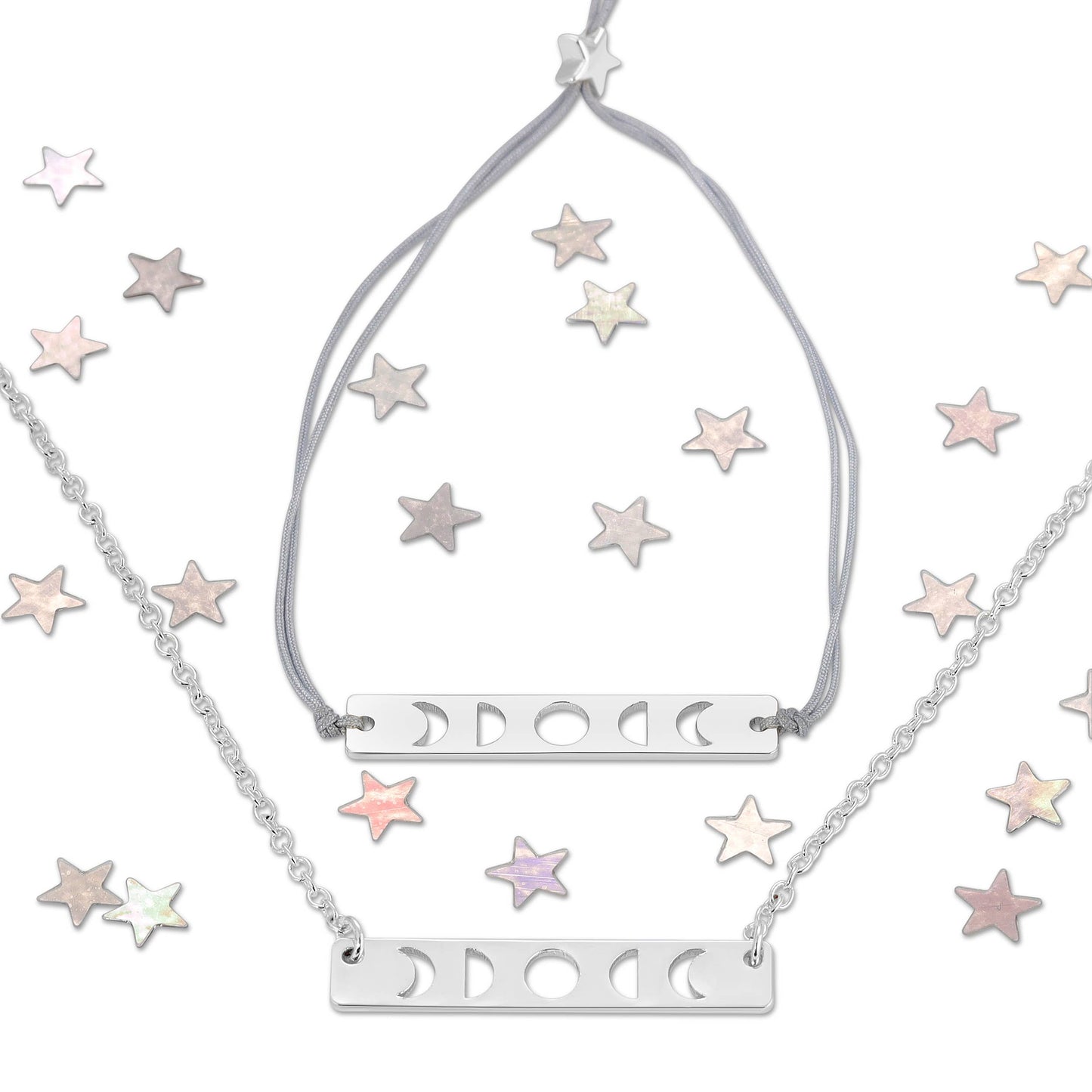 Moon Phase Necklace - Silver