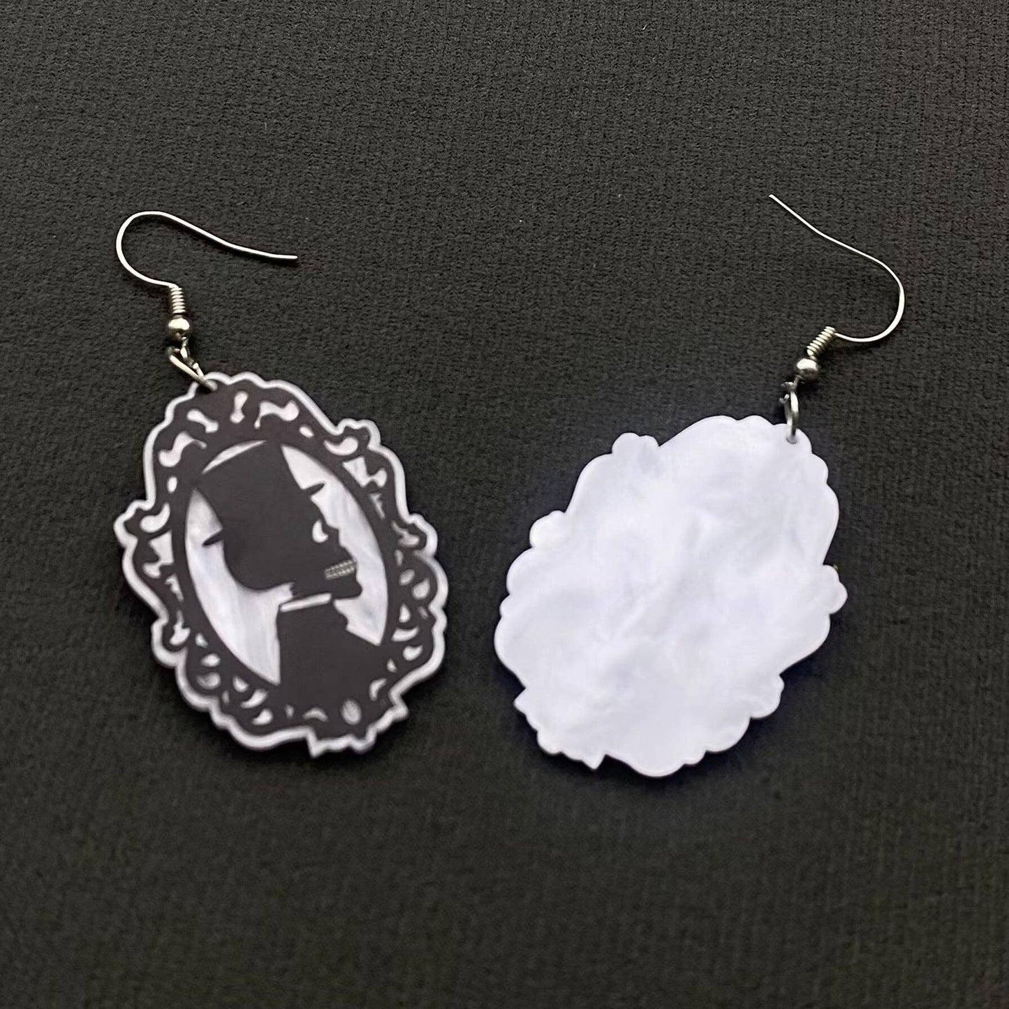 Earrings - Acrylic Ghost Couple Dangle