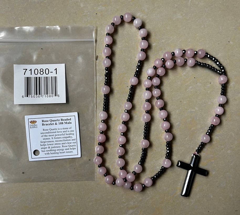 Rosary - Rose Quartz Prayer Beads - 8mm