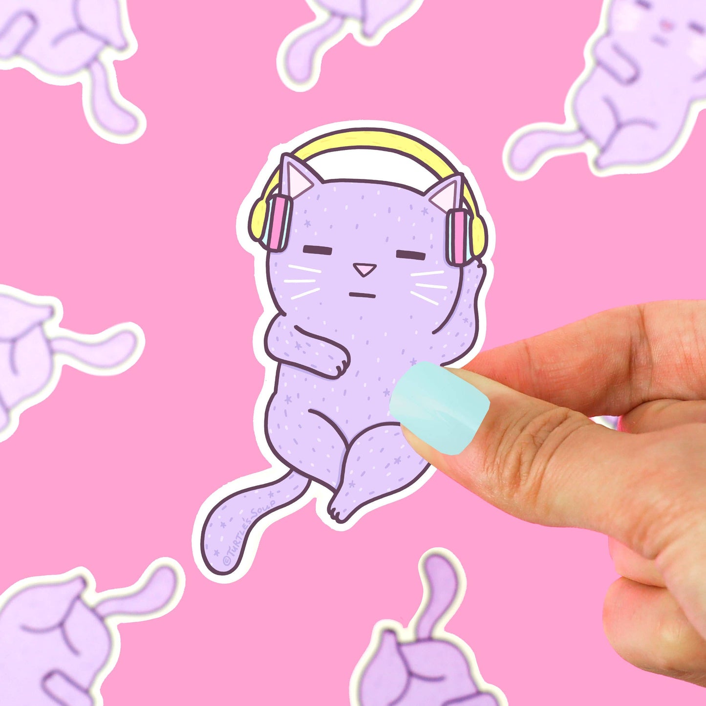 Stickers - TS - Headphones Cat Jamming