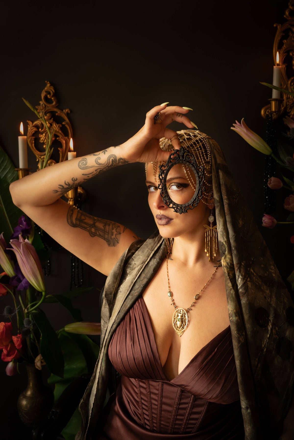 Temple of Venus Tassel Earrings: Dragonfly