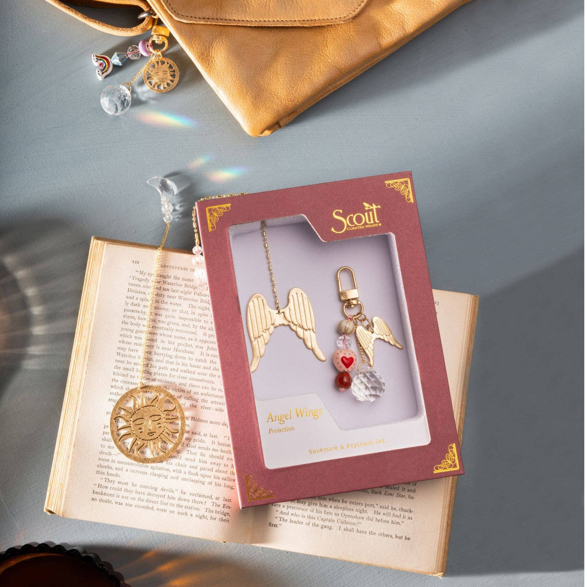 Bookmark & Keychain Set - Dragonfly/Inspiration