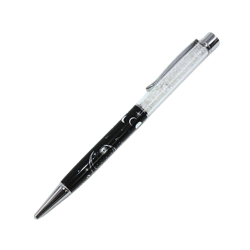 Crystal Pens - Moon Phase - Silver