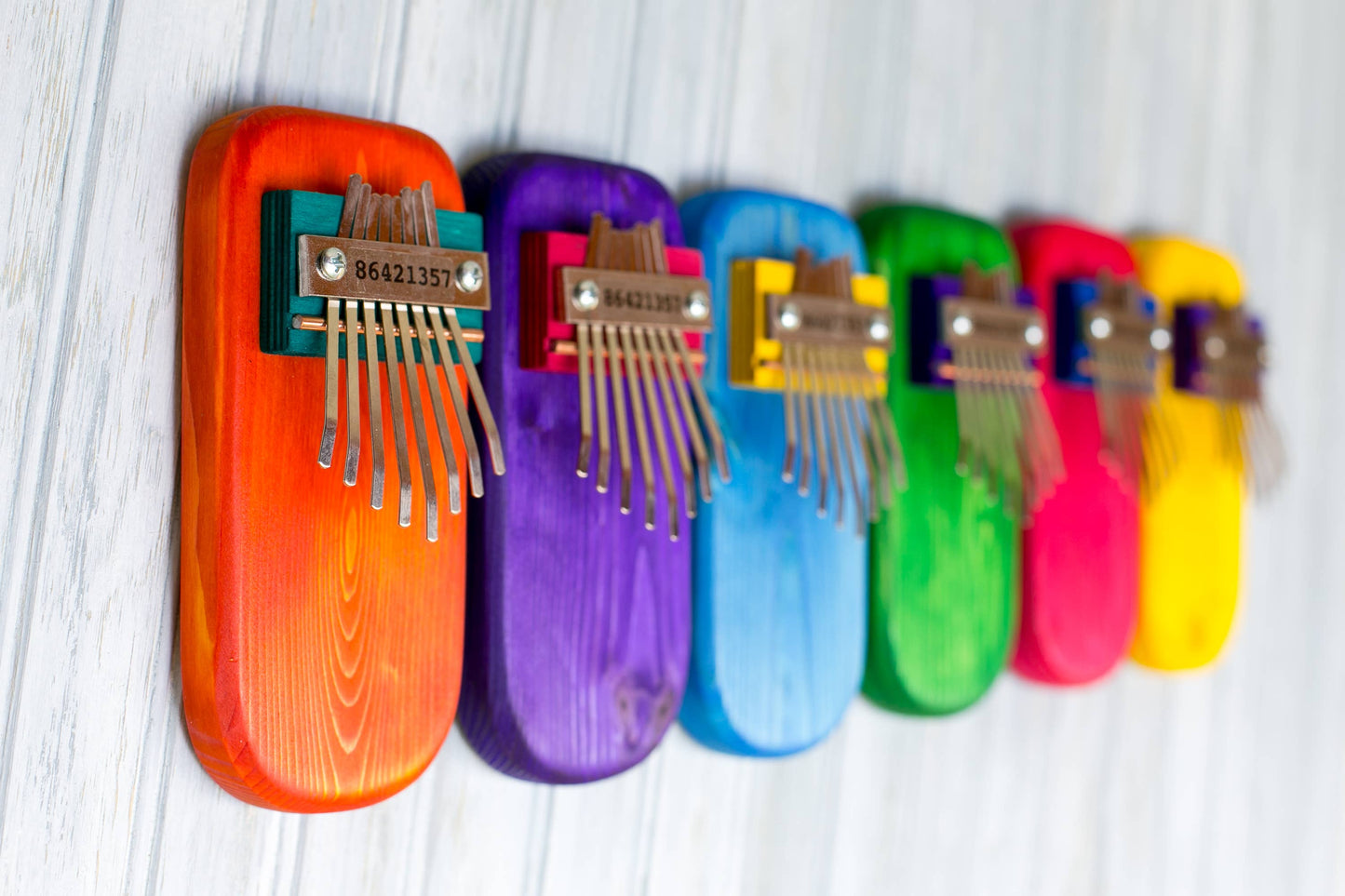 Color Pine Thumb Piano: Pink / High Diatonic (Standard)