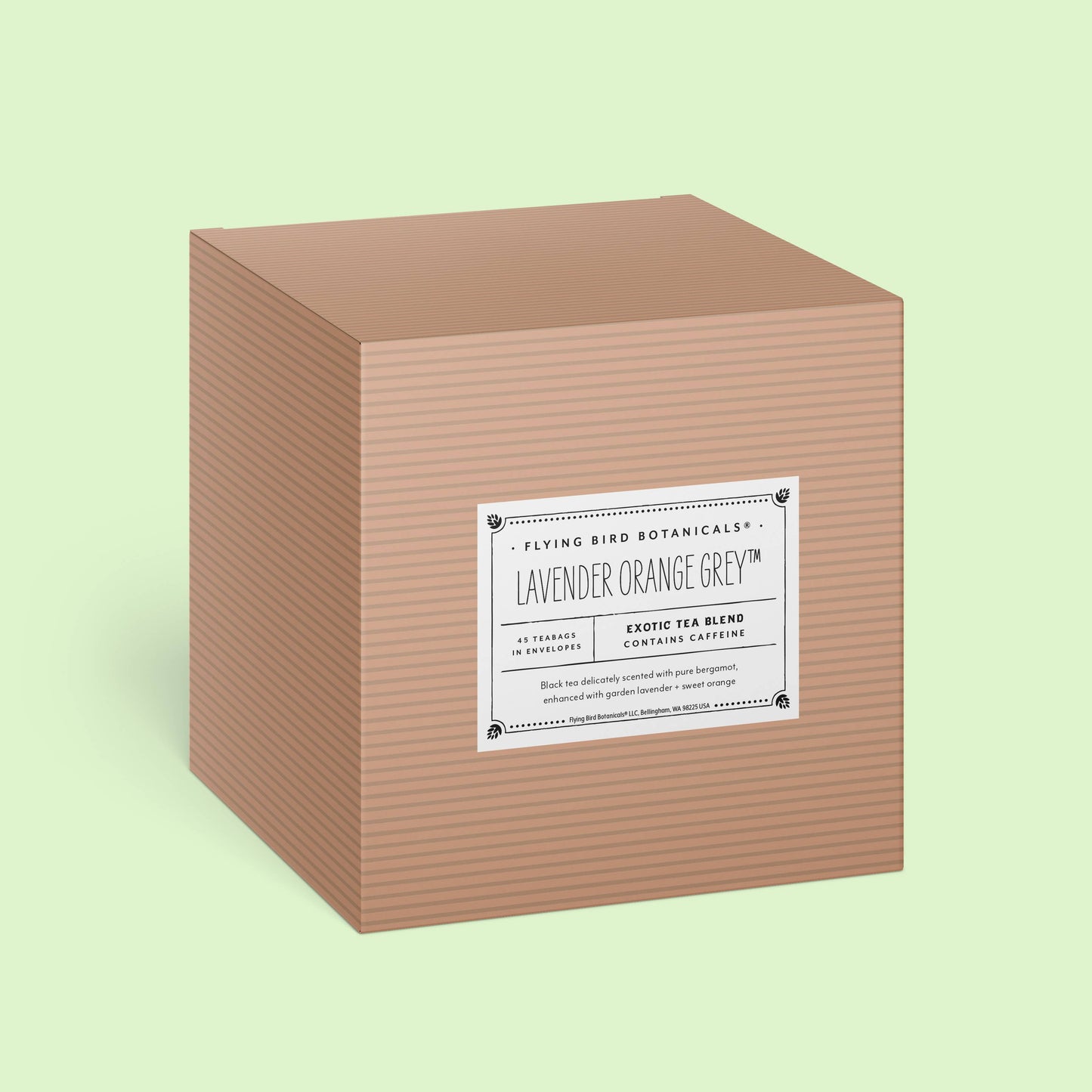 Lavender Orange Grey - Individual Envelope