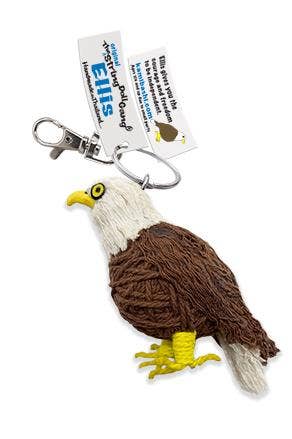 String Doll - Ellis the Bald Eagle Keychain