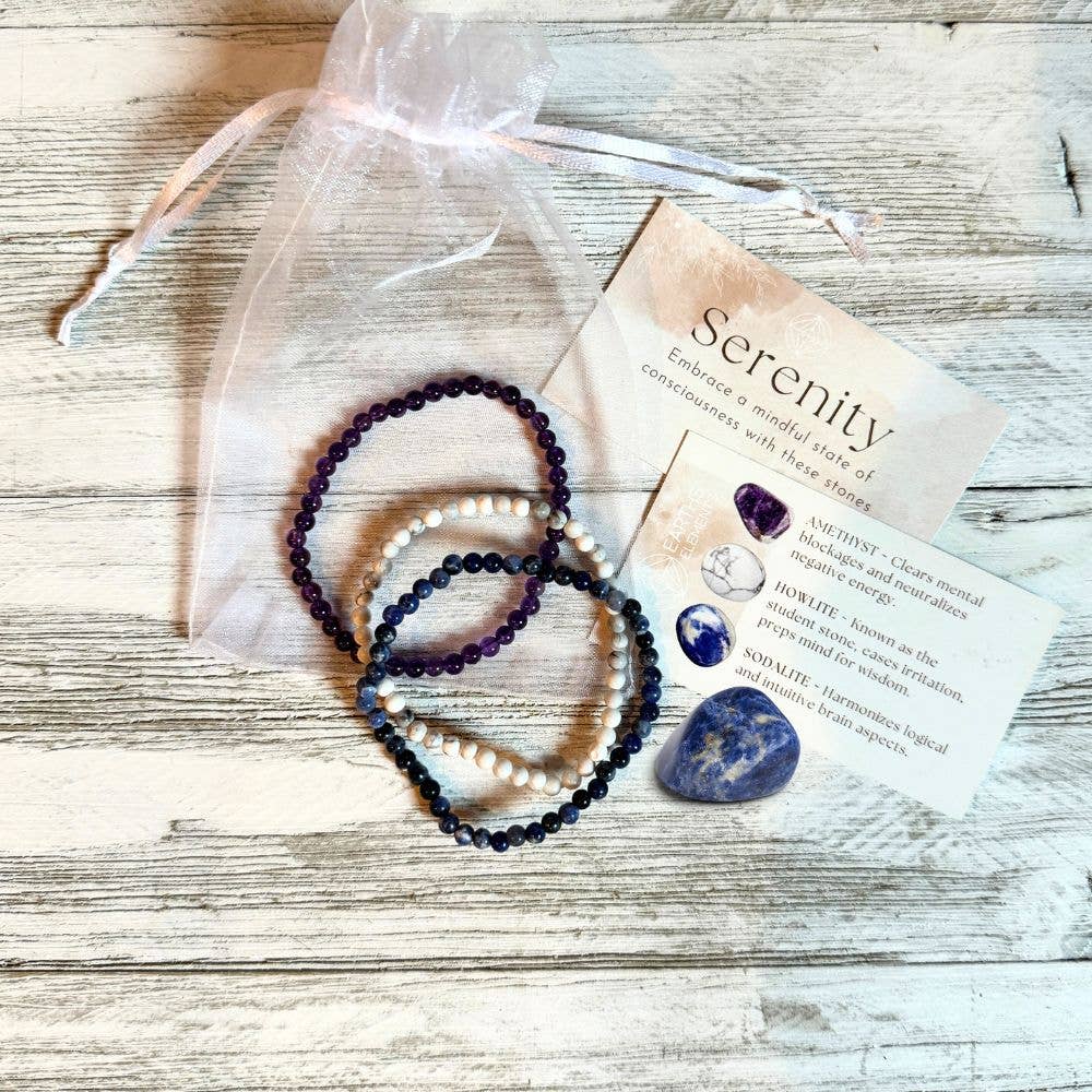 Intentions Bracelet Set - Serenity 4mm