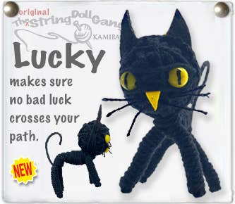 String Doll - Lucky the Cat Keychain