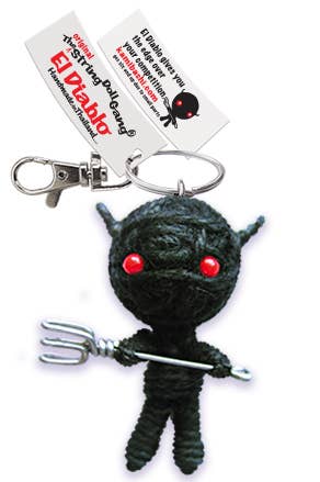 String Doll - El Diablo Keychain