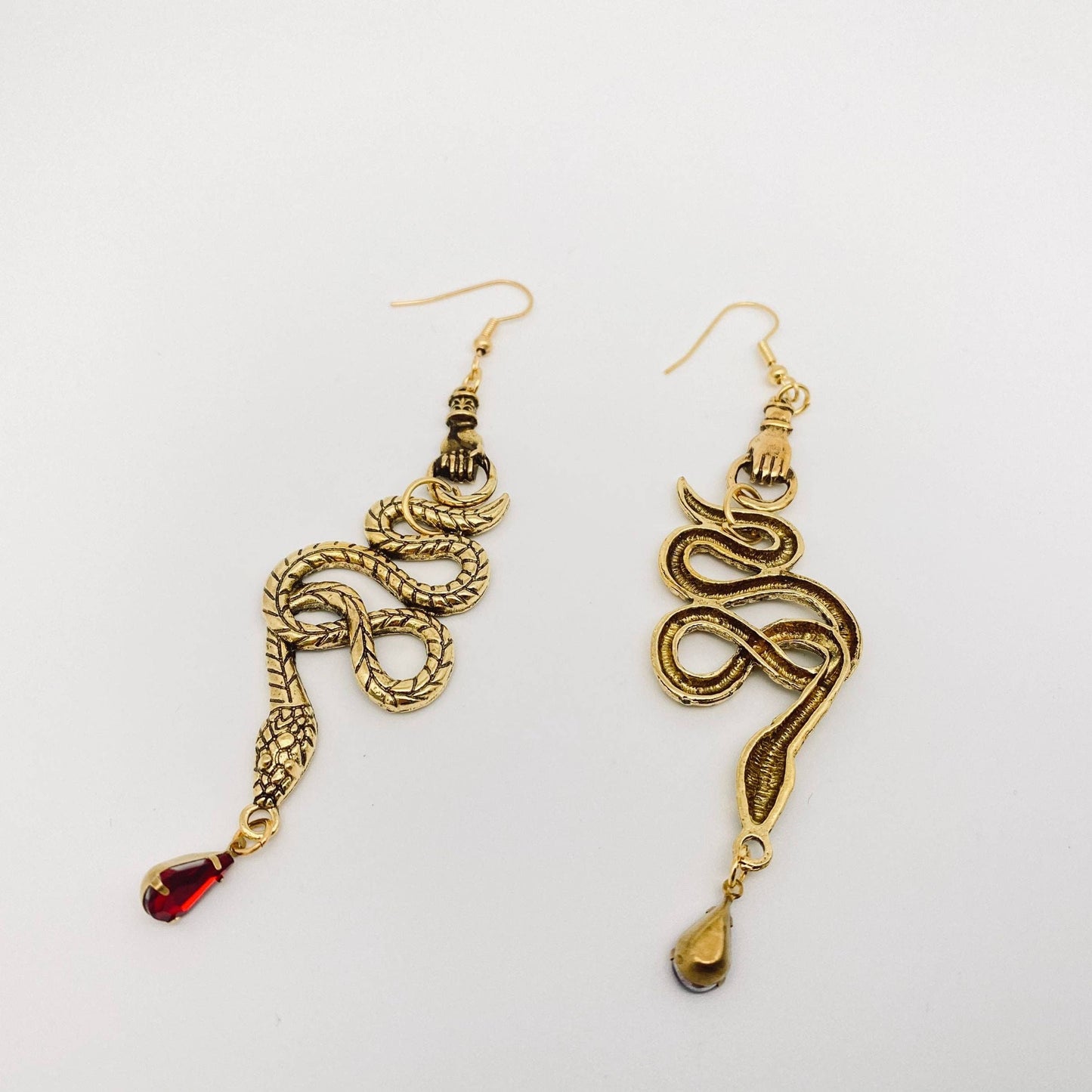 Earrings - Silver Snake