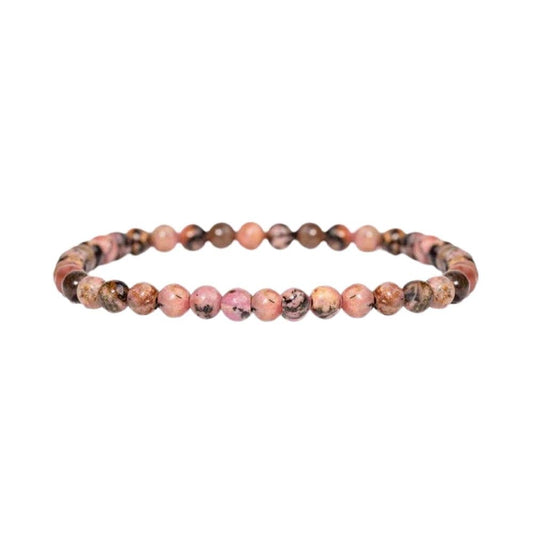 Energy Beads - 4mm Rhodonite Beaded Bracelets