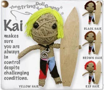 String Doll - Kai Boy the Surfer String Doll Keychain