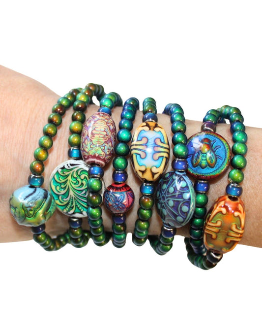 Micro Mirage Bead Bracelets
