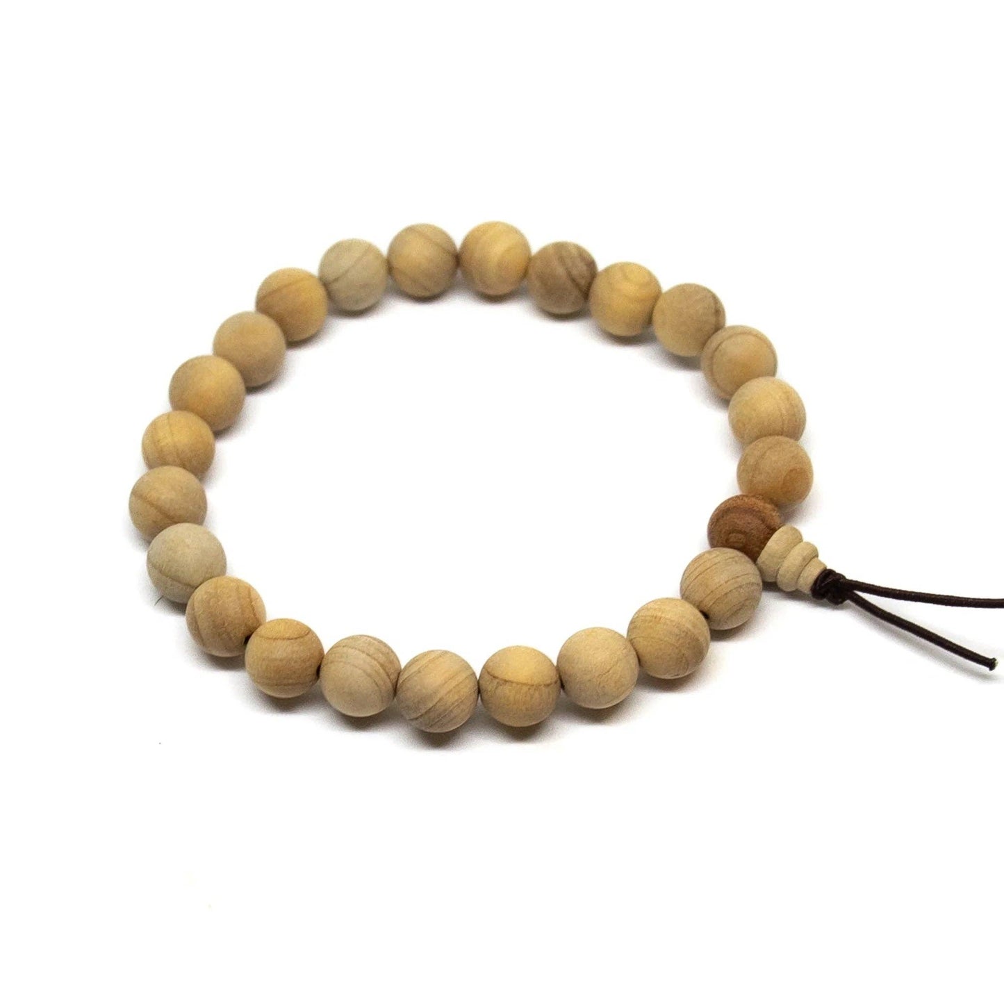 Beaded Bracelet - Cypress Wood - Wrist Mala - 10mm