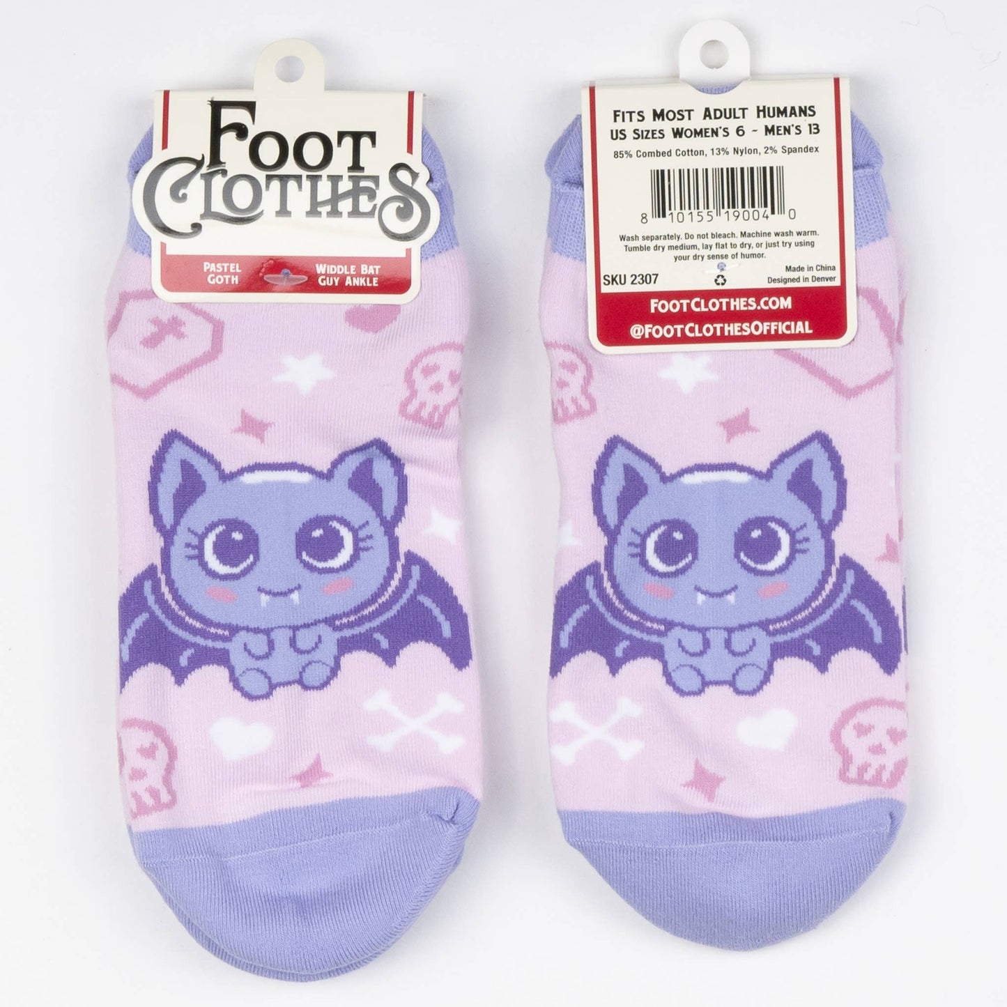 Foot Clothes - Widdle Bat Guy Ankle