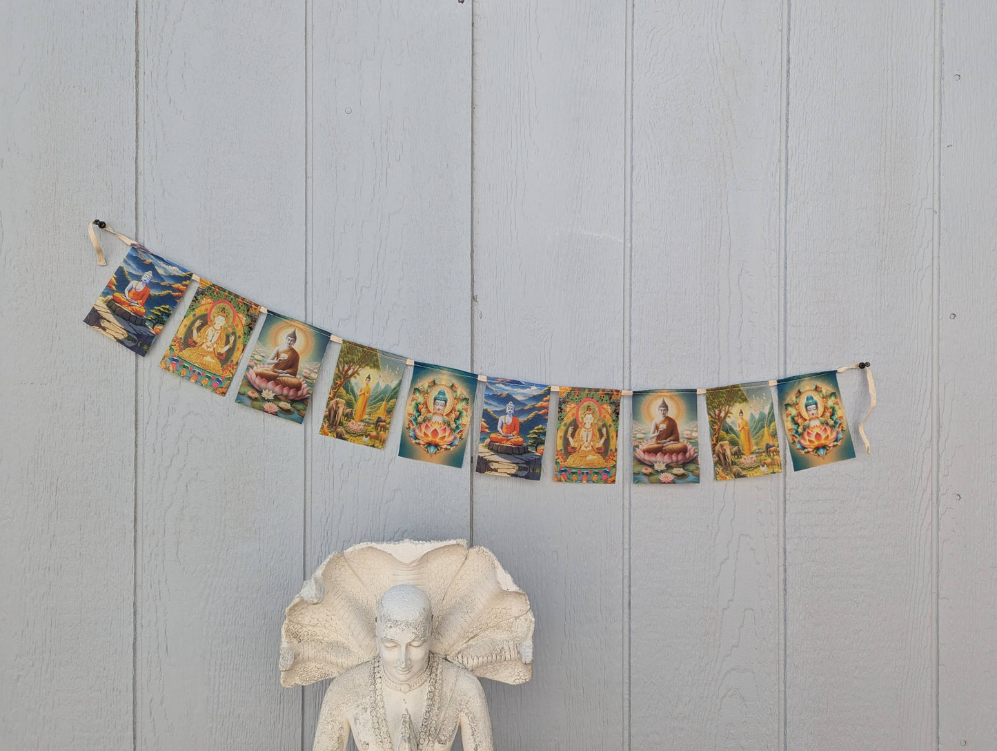 Prayer Flags - Mini Buddha - Cloth