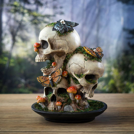 Skull with Death Moths