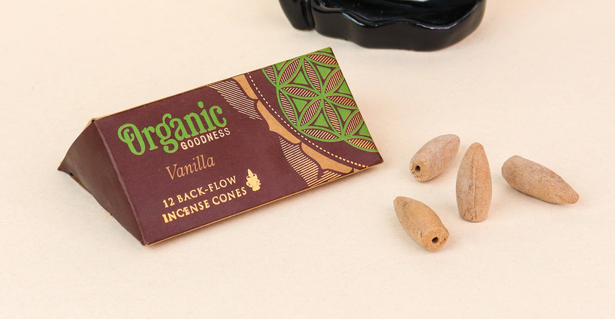 Organic Goodness Backflow Cones - Vanilla