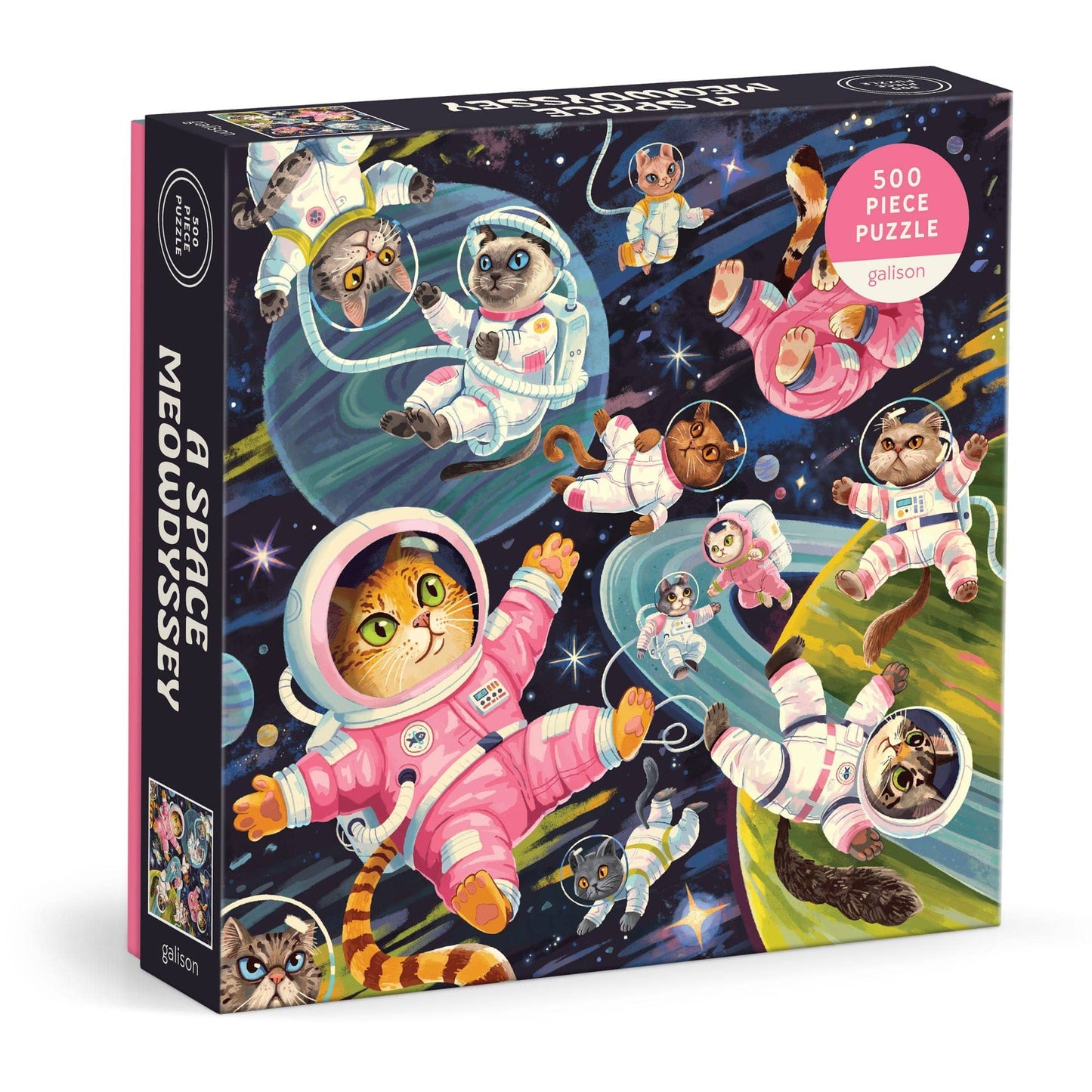 Space Meowdyssey 500 Piece Puzzle