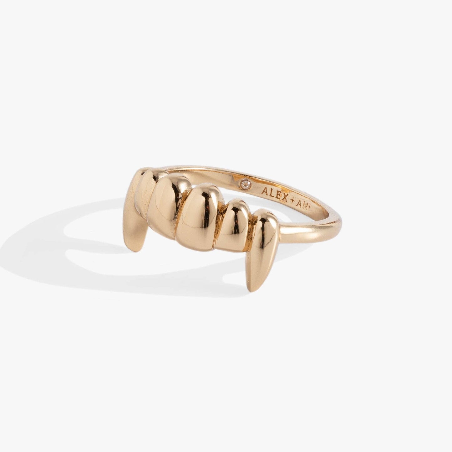 Ring - Vampire Teeth Fangs - Gold