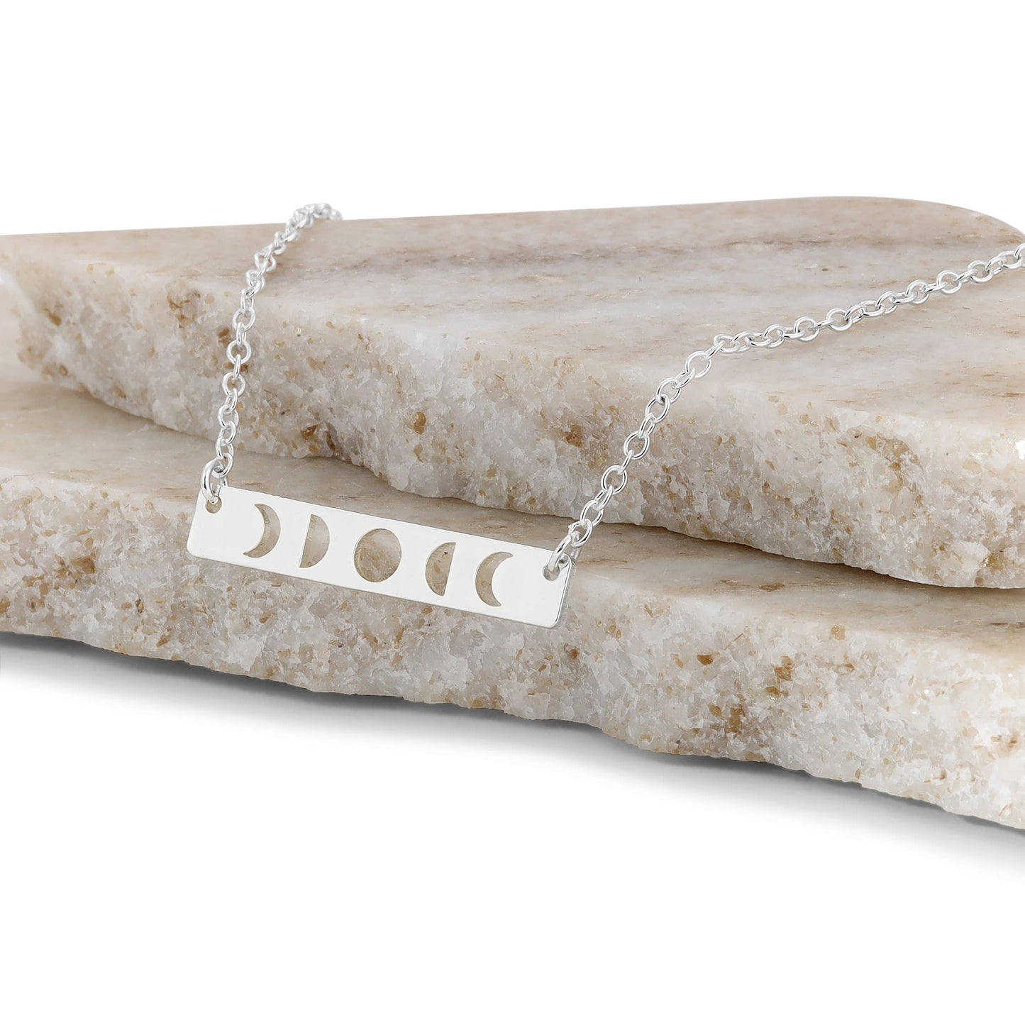 Moon Phase Necklace - Silver