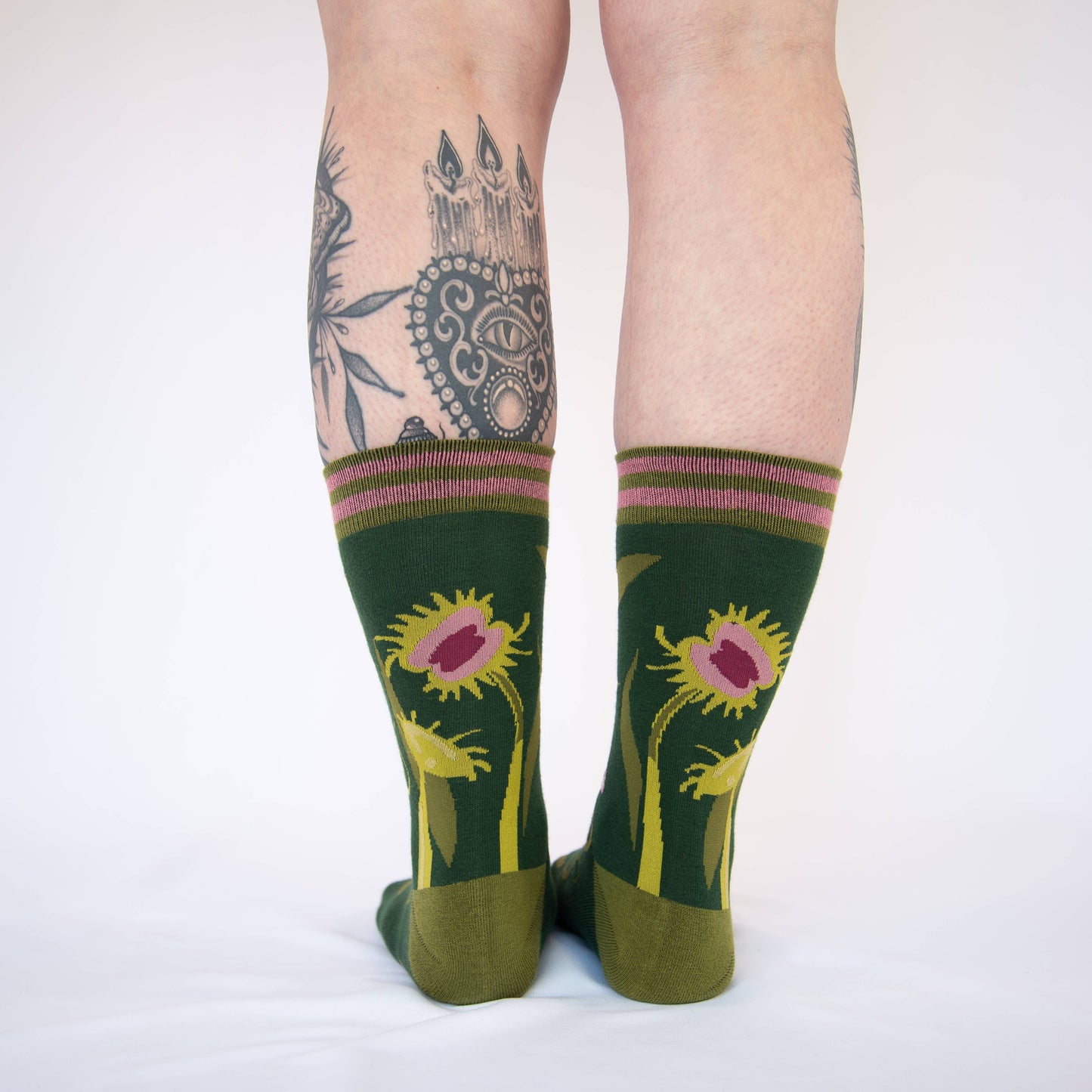 Socks - Foot Clothes - Pitcher Plant Crew Socks