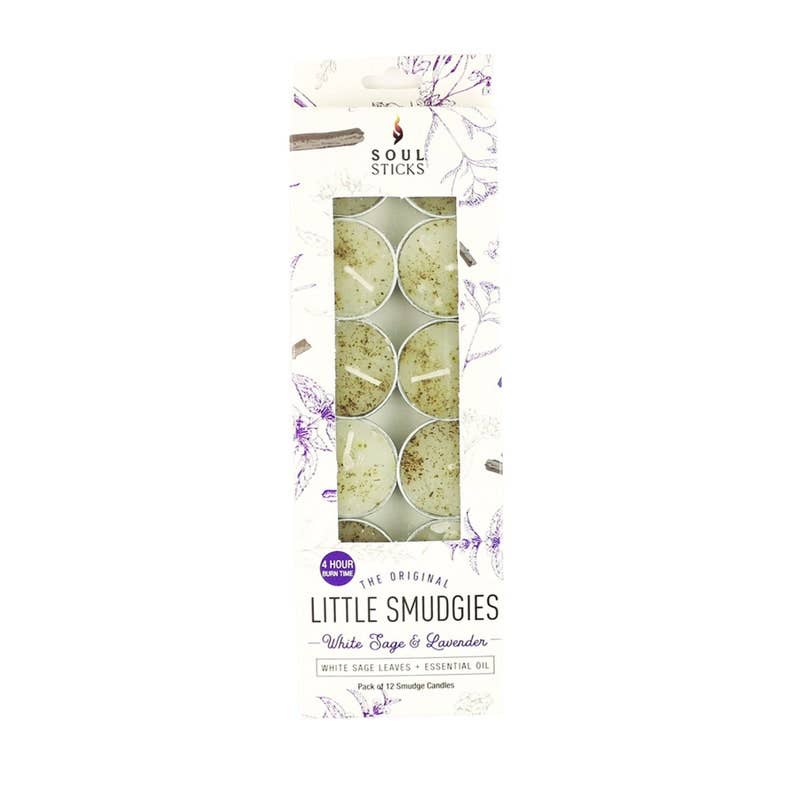 Lavender Little Smudgies Smudge Candles 12 Candles Per pack