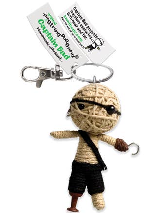 Captain Bad String Doll Keychain