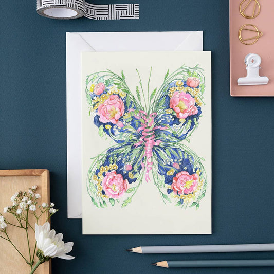 Greeting Card - DM Collection - Giant Peacock Moth